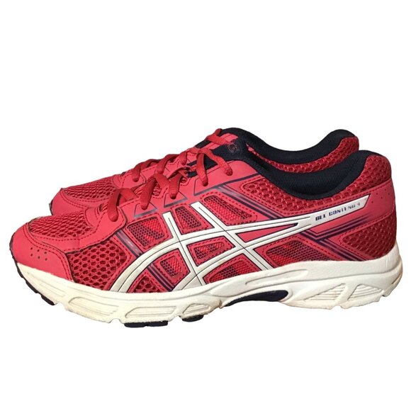 Asics Gel-Contend 4 Sneaker Womens 7 Youth 5.5 Pink White Athletic Running Shoes - Picture 3 of 11